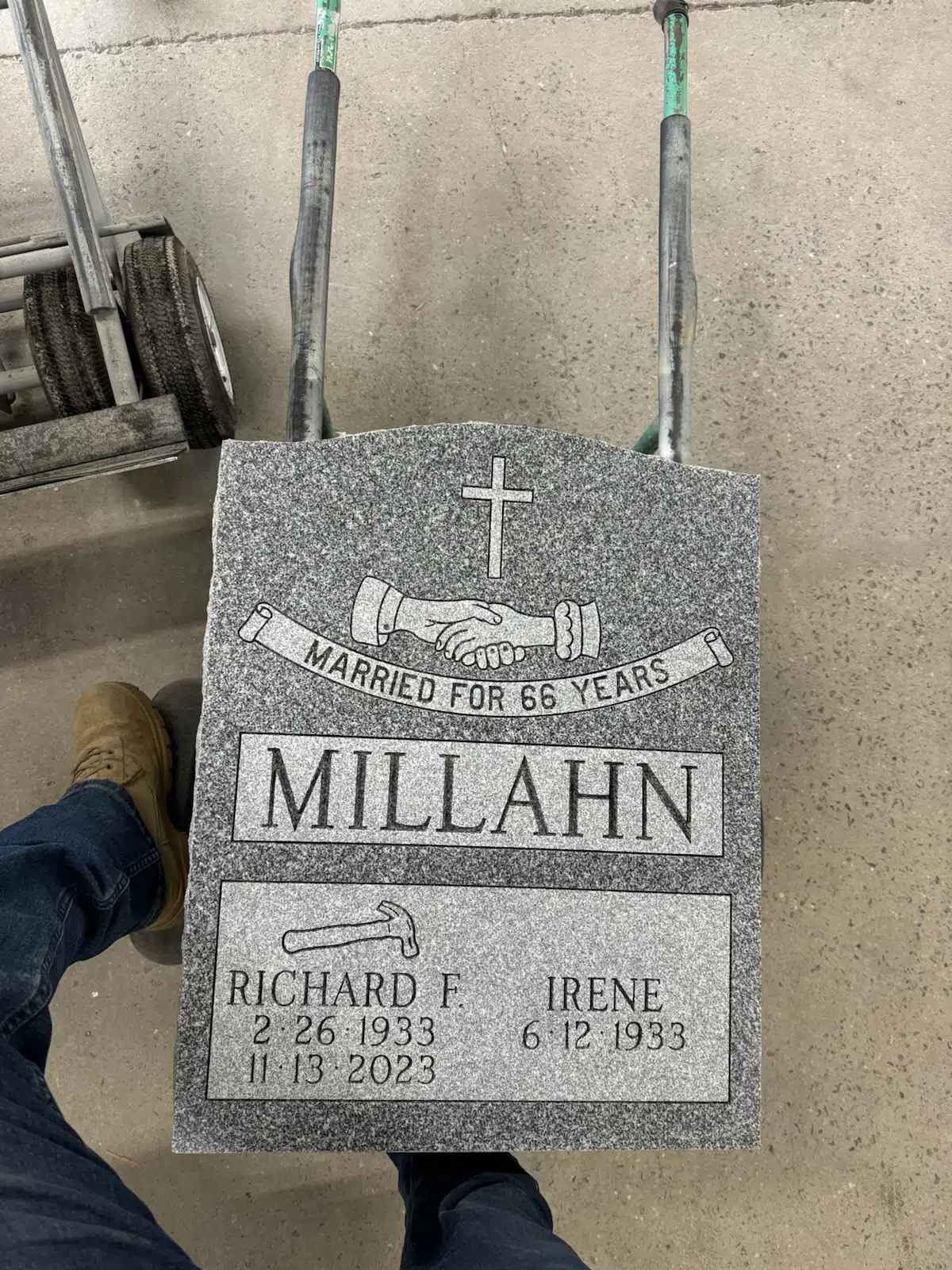 Granite Headstone Maker / Company hand-carved by NJ Headstone Dealer in NJ — image 2